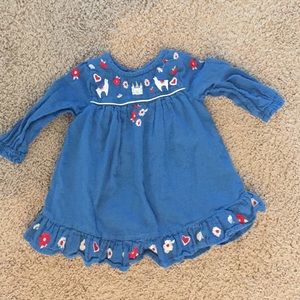 Mini Boden Dress. Beautiful Details. 3-6 Months